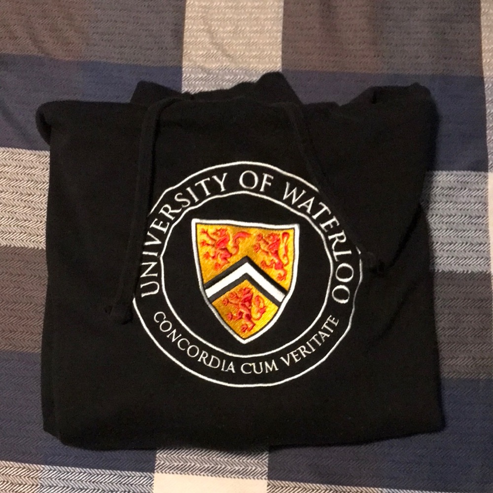 University of Waterloo Pullover Hooded Sweater - Mens XXL
